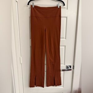 Athleta Elation Flare Pant in color “Ancient Mahogany”